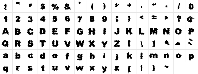 Surf Punx Heavy font glyphpreview