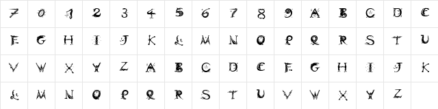 DinitialPos ITC Regular font glyphpreview