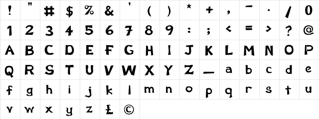 Allandale Regular font glyphpreview