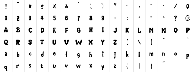 Orgas Regular font glyphpreview