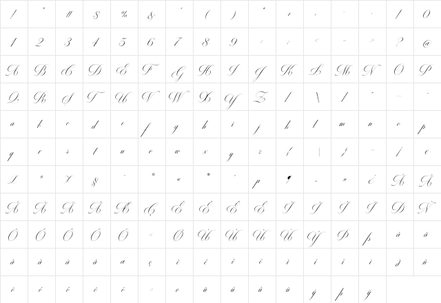 Milton One Bold Regular font glyphpreview