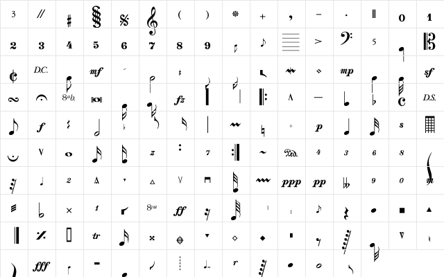 Strauf Regular font glyphpreview