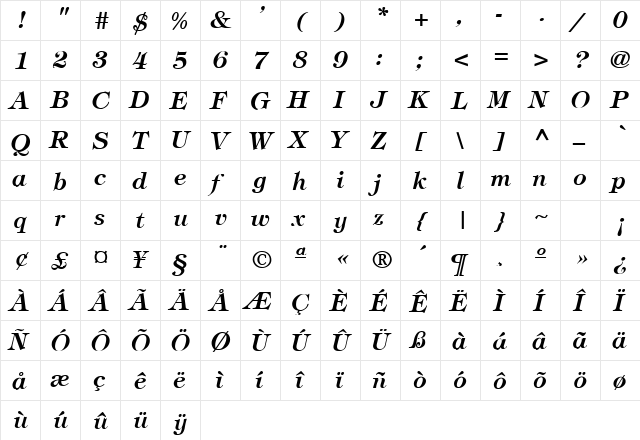 Stratton 4 Regular font glyphpreview