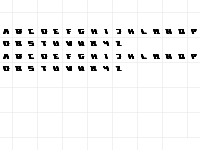 transformation Regular font glyphpreview