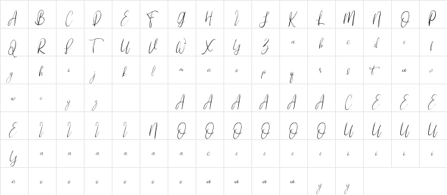 My Illutions Demo Regular font glyphpreview