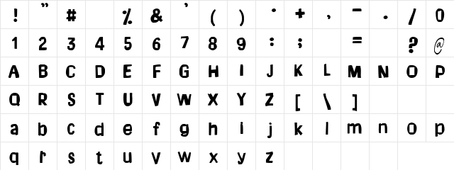 My Dream Regular font glyphpreview