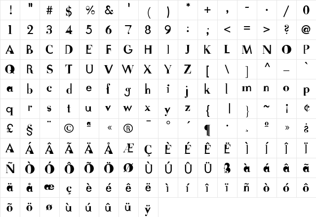 FudoniTwo Regular font glyphpreview