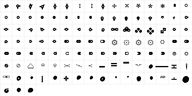 Robotnik Regular font glyphpreview