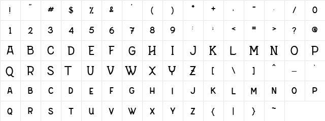 Merfolk Typeface Demo Regular font glyphpreview