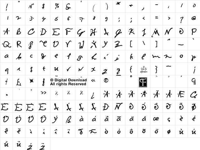 Columbus Navigator Regular font glyphpreview