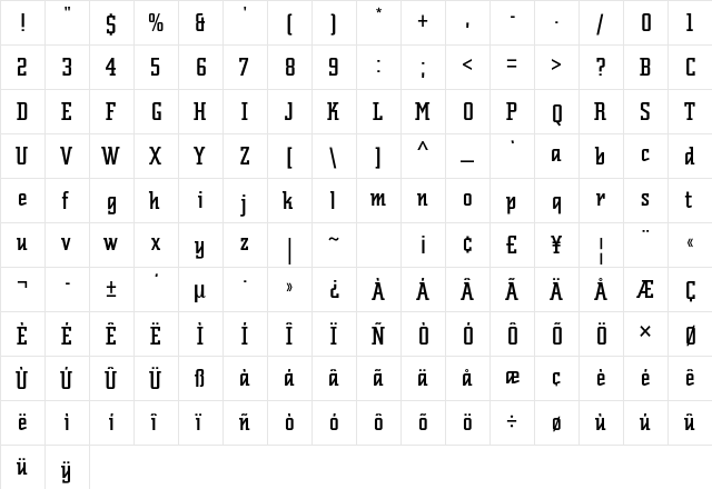 Scriptek Std Regular font glyphpreview