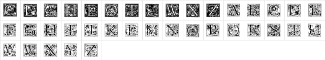 Florana_Initials Normal font glyphpreview