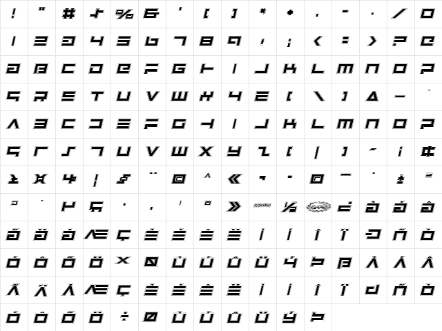 Avenger College Italic Italic font glyphpreview