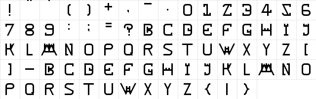 Rampart Regular font glyphpreview