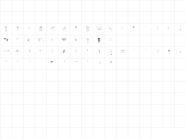 Stalker Regular font glyphpreview