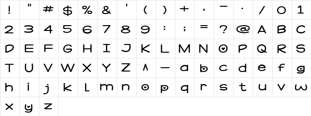 Cayank Qiu Regular font glyphpreview