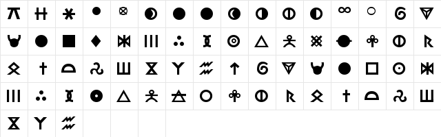 R Regular font glyphpreview