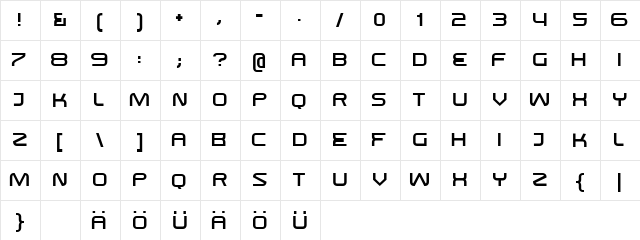 Swisz Regular font glyphpreview