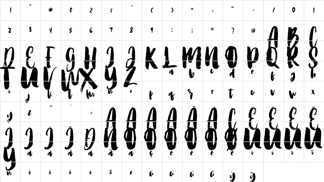 you are stranger Regular font glyphpreview