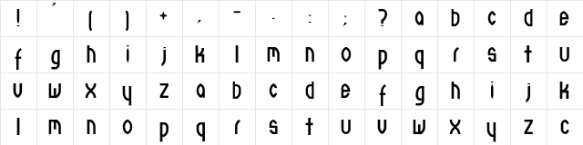 Kryptonic Regular font glyphpreview