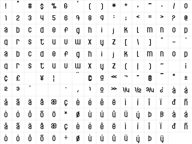 Fishsoup Regular font glyphpreview