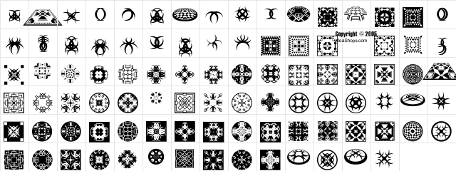 FontCo Designs 2 Regular font glyphpreview