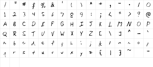 Kyle Regular font glyphpreview