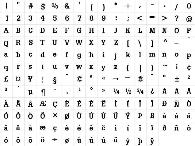 Boton Bold font glyphpreview