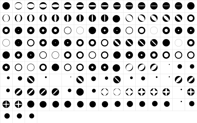 Freeform Four font glyphpreview