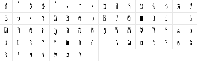RobleSCapsSSK Regular font glyphpreview