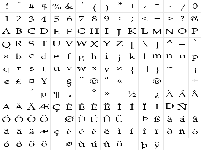 Southbound 8 Regular font glyphpreview