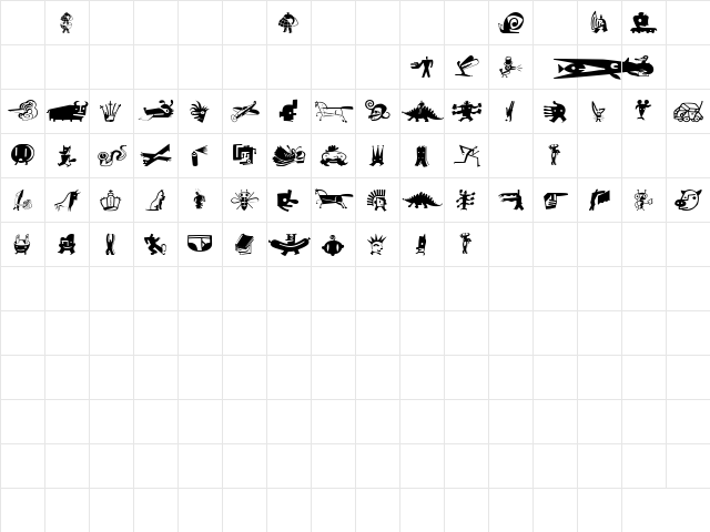 BigCheeseLight Regular font glyphpreview