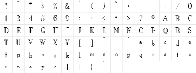 Stone Free 4 Regular font glyphpreview
