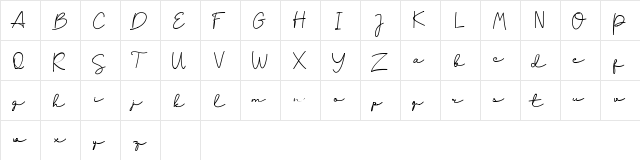 Fuzzybrand Regular font glyphpreview