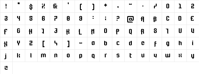 Fort Brewith Regular font glyphpreview