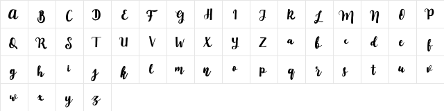 Mylandia Regular font glyphpreview