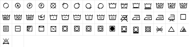 DenimWash Regular font glyphpreview