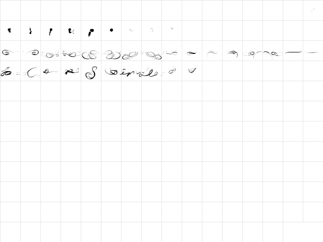 Mosh X Regular font glyphpreview