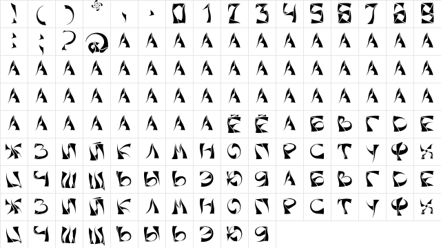 Xorx_windy Cyr Regular font glyphpreview