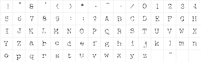 Foxy 2 Regular font glyphpreview