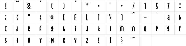 Sea Salt Regular font glyphpreview