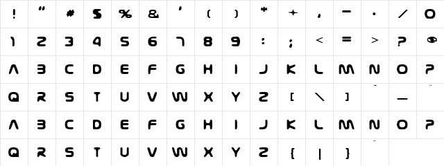 Tipu Regular font glyphpreview