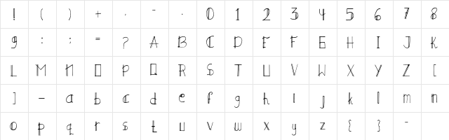 MINERALE Regular font glyphpreview