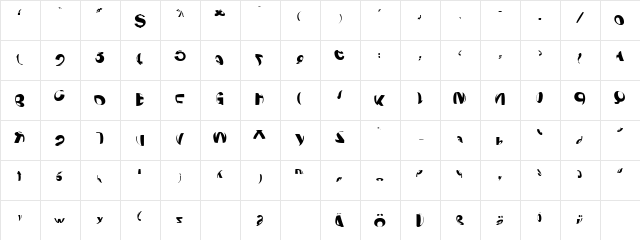 Spherize Regular font glyphpreview