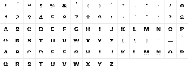 Air Circuit Regular font glyphpreview