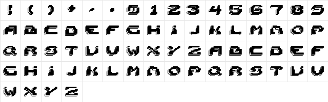 Spacecraft Regular font glyphpreview
