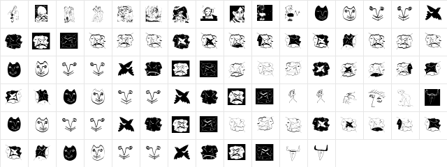 VariationsForPablo Regular font glyphpreview