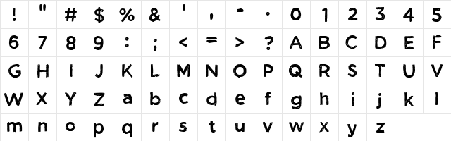 CF Band of Brothers PERSONAL Regular font glyphpreview