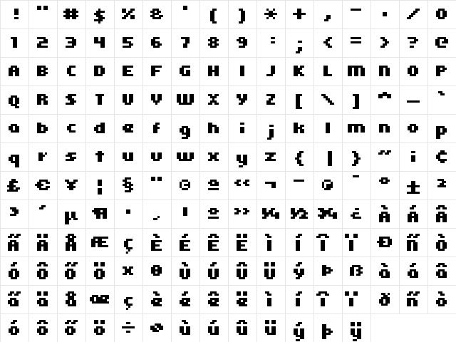 kroeger 05_65 Regular font glyphpreview