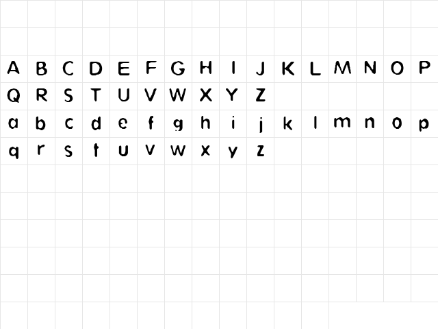 ShitFace DemiBold font glyphpreview